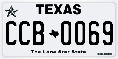 TX license plate CCB0069