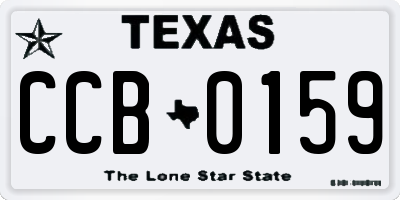 TX license plate CCB0159