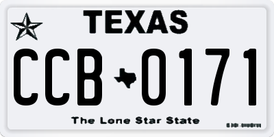 TX license plate CCB0171