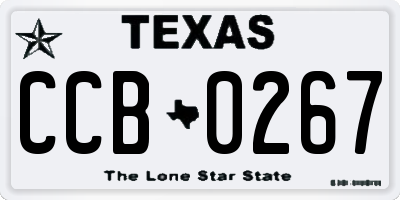 TX license plate CCB0267
