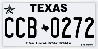 TX license plate CCB0272