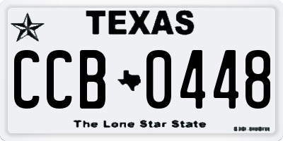 TX license plate CCB0448