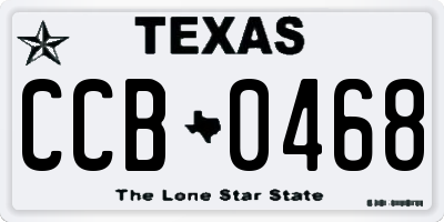 TX license plate CCB0468