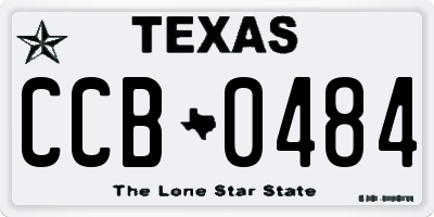 TX license plate CCB0484