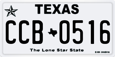TX license plate CCB0516