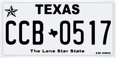 TX license plate CCB0517