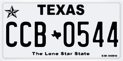 TX license plate CCB0544