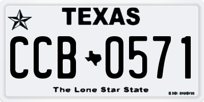TX license plate CCB0571