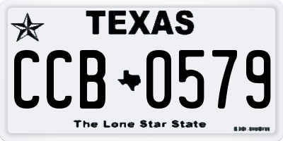TX license plate CCB0579