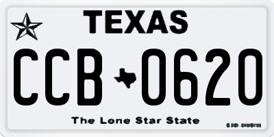 TX license plate CCB0620