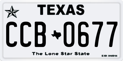 TX license plate CCB0677
