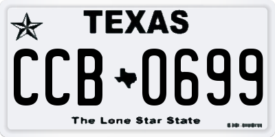 TX license plate CCB0699