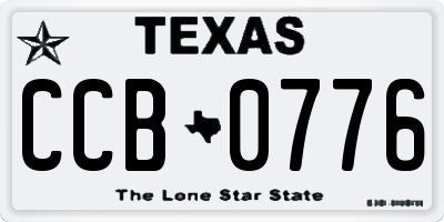 TX license plate CCB0776