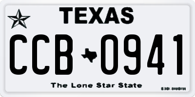 TX license plate CCB0941