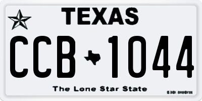 TX license plate CCB1044