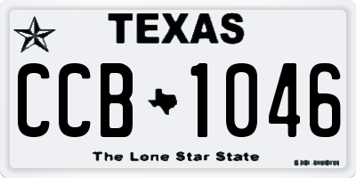TX license plate CCB1046