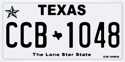 TX license plate CCB1048