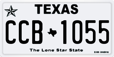 TX license plate CCB1055