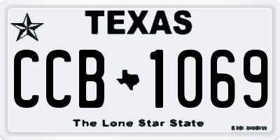 TX license plate CCB1069