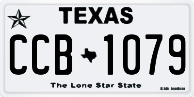 TX license plate CCB1079