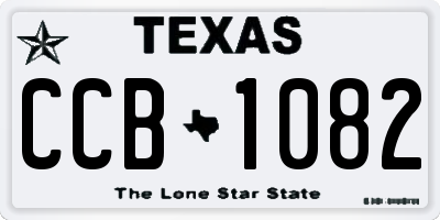 TX license plate CCB1082