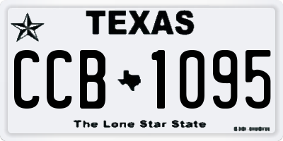 TX license plate CCB1095