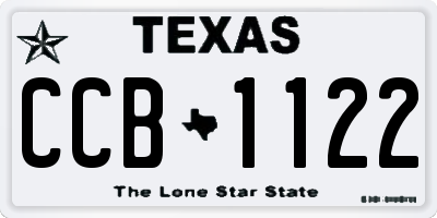 TX license plate CCB1122