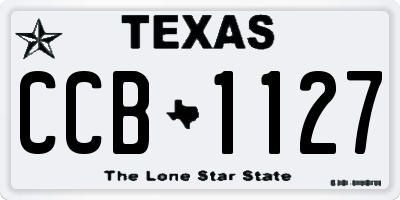 TX license plate CCB1127