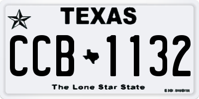 TX license plate CCB1132