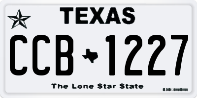 TX license plate CCB1227