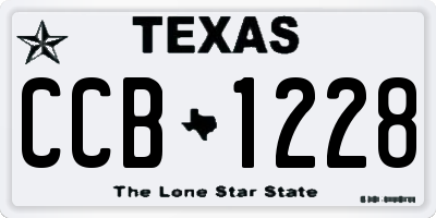 TX license plate CCB1228