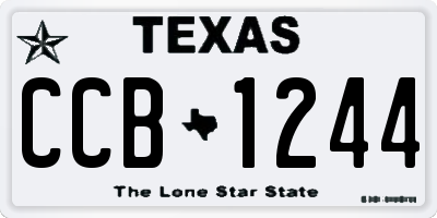 TX license plate CCB1244