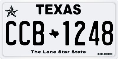 TX license plate CCB1248