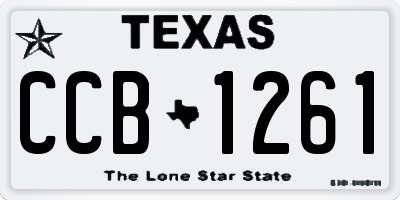 TX license plate CCB1261