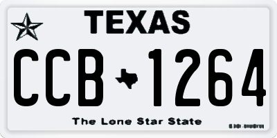 TX license plate CCB1264