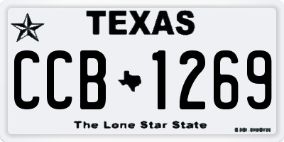 TX license plate CCB1269