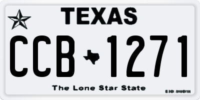 TX license plate CCB1271