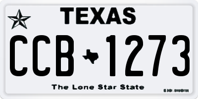 TX license plate CCB1273
