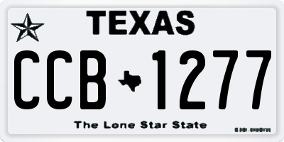 TX license plate CCB1277