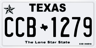 TX license plate CCB1279