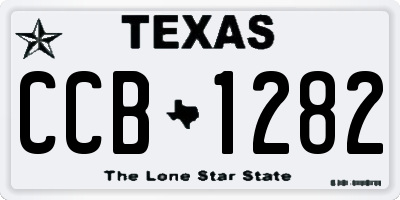 TX license plate CCB1282