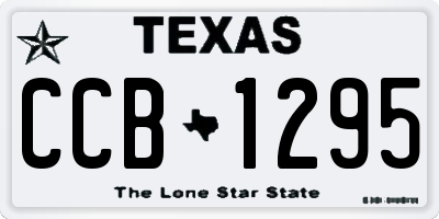 TX license plate CCB1295