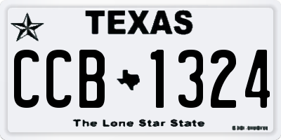 TX license plate CCB1324