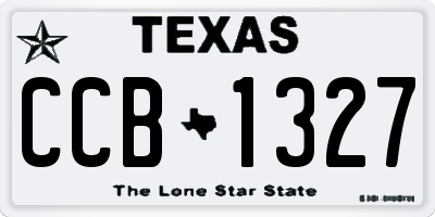 TX license plate CCB1327