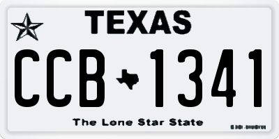 TX license plate CCB1341