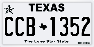 TX license plate CCB1352