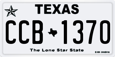 TX license plate CCB1370