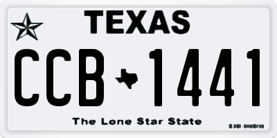 TX license plate CCB1441