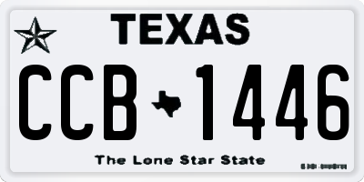 TX license plate CCB1446