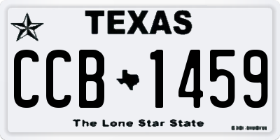 TX license plate CCB1459